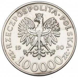 III RP, 100.000 złotych 1990 Solidarność typ A