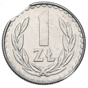 PRL, 1 złoty 1988 Destrukt