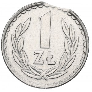 PRL, 1 złoty 1986 destrukt
