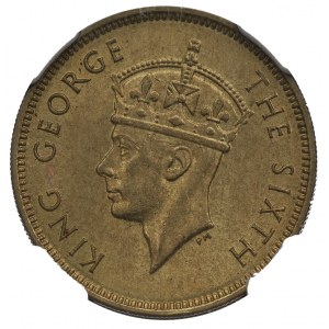China, Hong Kong, 10 cents 1948 - NGC MS64