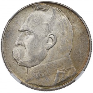 II RP, 10 złotych 1939 Piłsudski - NGC MS62