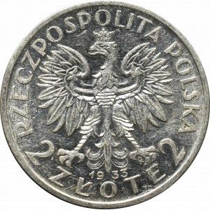 II Republic of Poland, 2 zloty 1933 Polonia