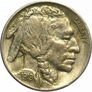USA, 5 Centów 1919 Buffalo Nickel