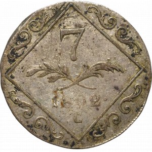 Austria, Franciszek II, 7 krajcarów 1802