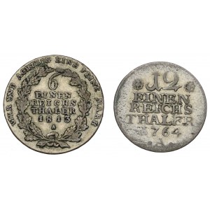 Germany, Prussia, Lot of 1/6 and 1/12 thaler