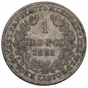 Królestwo Polskie, Mikołaj I, 1 złoty 1831