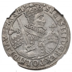 Sigismund III Vasa, Ort 1622, Bromberg - NGC UNC Details