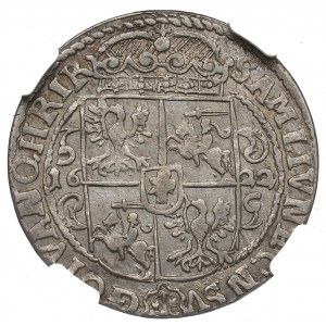 Sigismund III Vasa, Ort 1622, Bromberg - NGC UNC Details