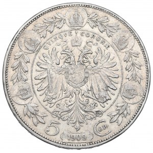 Austria, Franz Joseph, 5 korona 1909