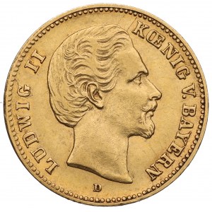 Germany, Bayern, 5 mark 1877