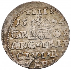 Sigismund III, 3 groschen 1594, Riga