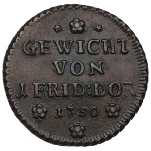 Niemcy, Odważnik 1 Friedrichs d'ora 1750