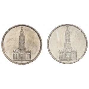 Germany, III Reich, Lot of 5 mark 1934