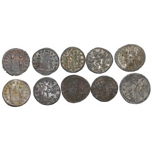 Roman Empire, Aurelianus, Lot of 10 antoniniani