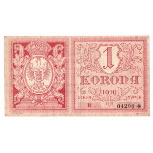 Lwów, 1 korona 1919 - B -