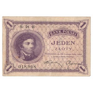 II RP, 1 złoty 1919 S. 21 B
