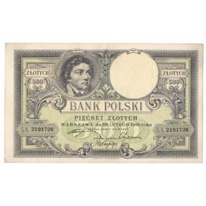 II RP, 500 złotych 1919 S.A.