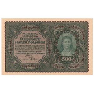 II RP, 500 marek polskich 1919 I SERJA BG