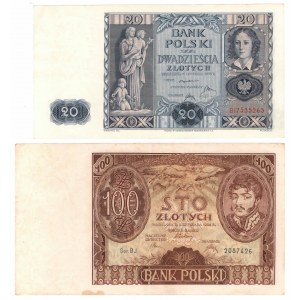 II RP, Zestaw banknotów