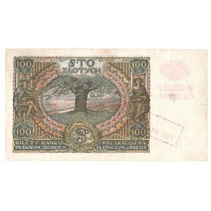 II RP, 100 złotych 1932 AR - Fałszywy nadruk