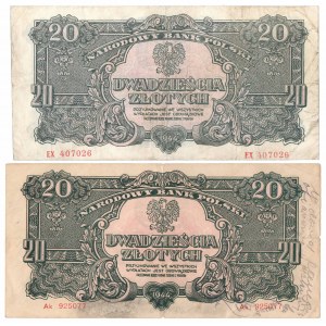 PRL, Zestaw 20 złotych 1944