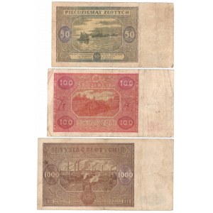 PRL, Zestaw banknotów z roku 1946