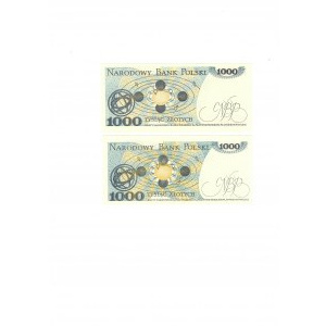 PRL, Zestaw 1000 złotych 1982