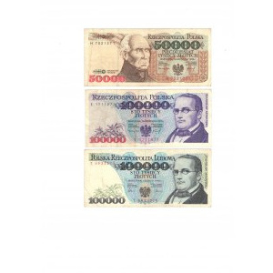 PRL, Zestaw banknotów