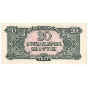 PRL, 20 złotych 1944 , ...owe... YB