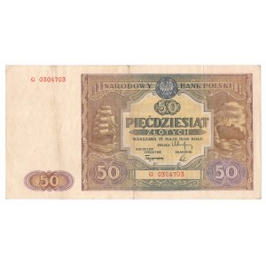 PRL, 50 złotych 1946 G