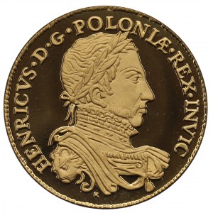 III RP, Medal dukat Walezego - złoto .986