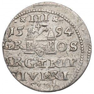 Zygmunt III Waza, Trojak 1594, Ryga - LIV