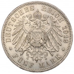 Germany, Preussen, 5 mark 1913