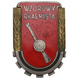 PRL, Odznaka Wzorowy Rkaemista wz.51 - numerowana seria LP