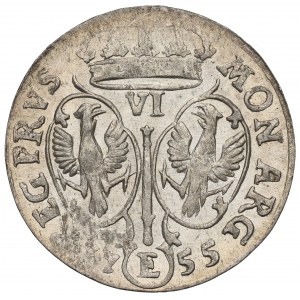 Germany, Preussen, Friedrich II, 6 groschen 1755, Konigsberg