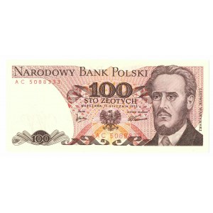 PRL, 100 złotych 1975 AC