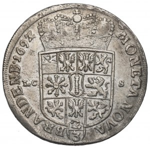 Germany, Brandenburg-Prussia, Friedrich III, 2/3 Thaler 1692