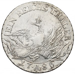 Niemcy, Prusy, Fryderyk II, Talar 1786 A - znak między kropkami