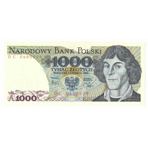 PRL, 1000 złotych 1982 DC