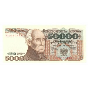 PRL, 50000 złotych 1989 H