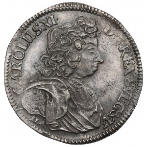 Pomorze, Karol XI, gulden (2/3 talara) 1690, Szczecin - rzadki