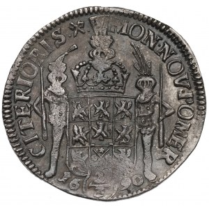 Pomorze, Karol XI, gulden (2/3 talara) 1690, Szczecin - rzadki