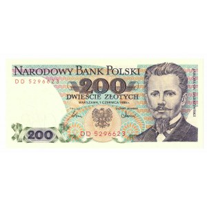 PRL, 200 złotych 1986 DD