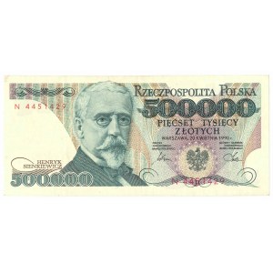 500.000 złotych 1990 N