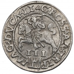 Sigismund II Augustus, 3 groschen 1562, Vilnius - L/LI