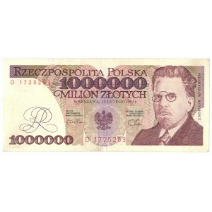 1 mln złotych 1991 D