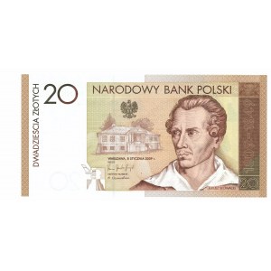 III RP, 20 PLN 2009 - Juliusz Słowacki