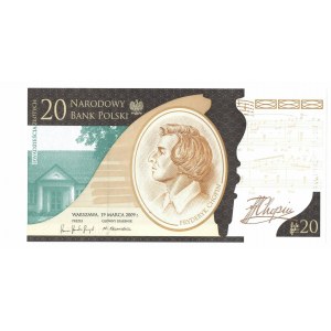 III RP, 20 PLN 2009 - Frederic Chopin