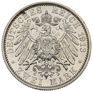 Germany, Preussen, 2 mark 1913 - 25 years of Wilhelm II reign