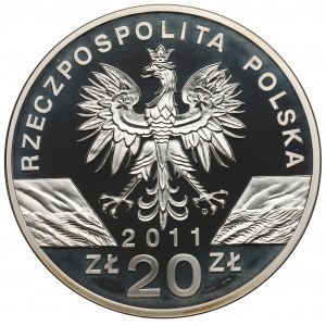 III RP, 20 złotych 2011 Borsuk